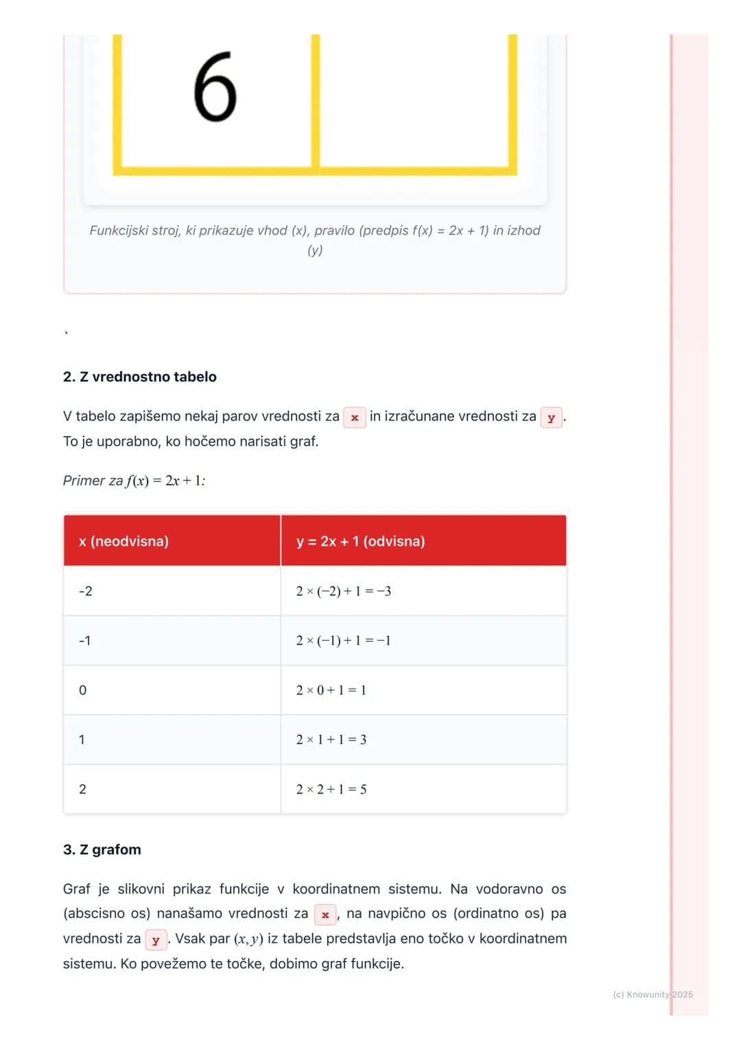 # Pojem funkcije

Kaj je funkcija?

Funkcija je kot nekakšen matematični "stroj". Vanj daš neko število (vhod), stroj
ga po določenem pravil