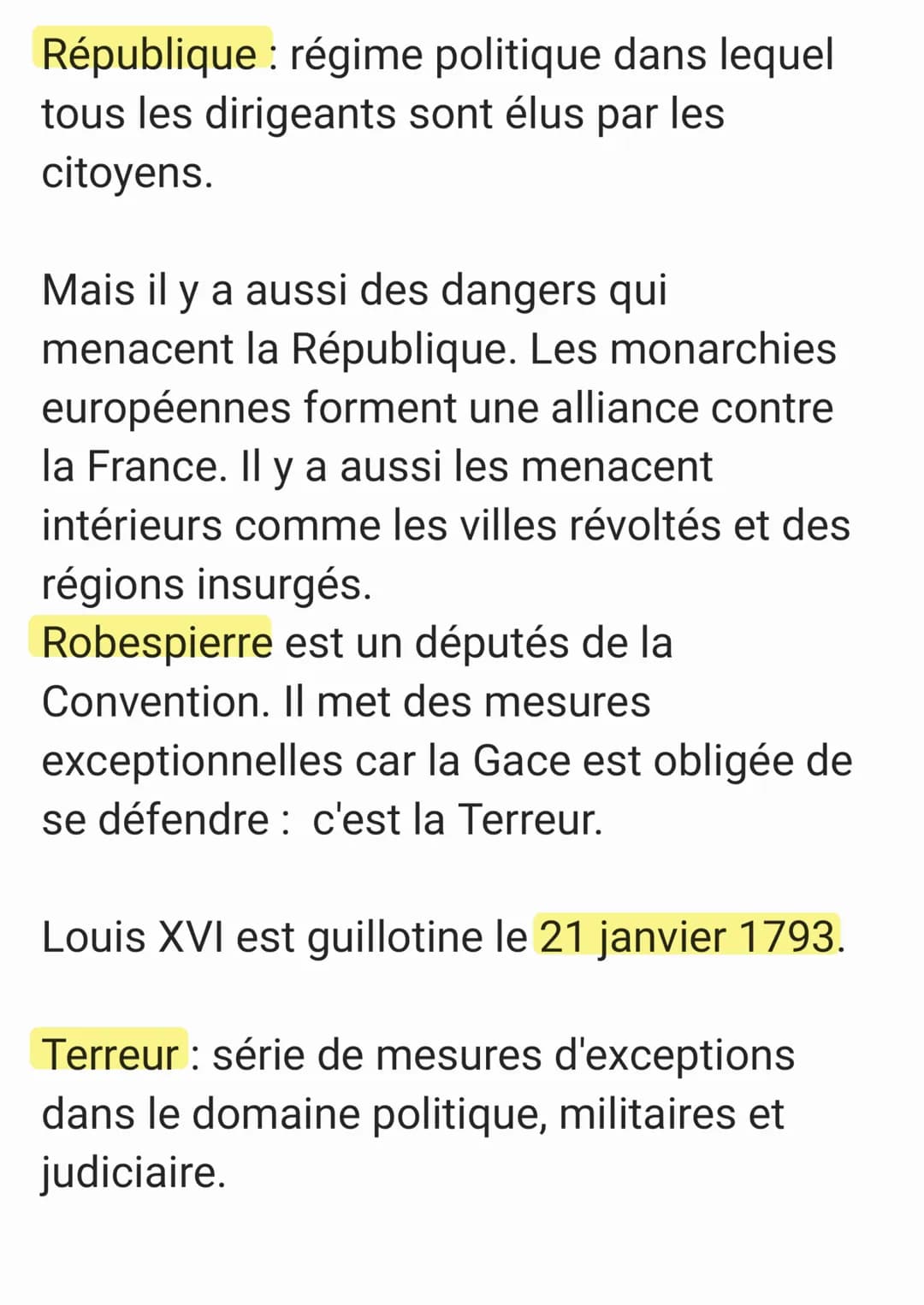 Jusqu'à 1791: monarchie absolue
1791 - 1792: monarchie constitutionnelle
1792-1799: République
1799-1804: consulat
1804-1814: empire
Au débu