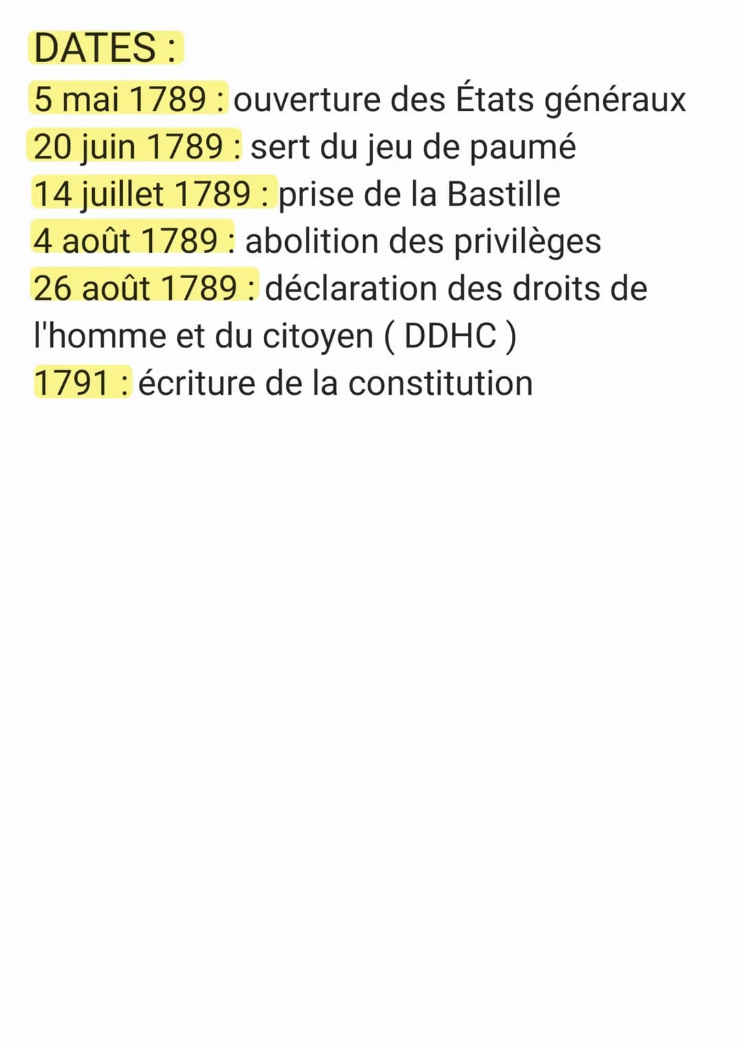 Jusqu'à 1791: monarchie absolue
1791 - 1792: monarchie constitutionnelle
1792-1799: République
1799-1804: consulat
1804-1814: empire
Au débu