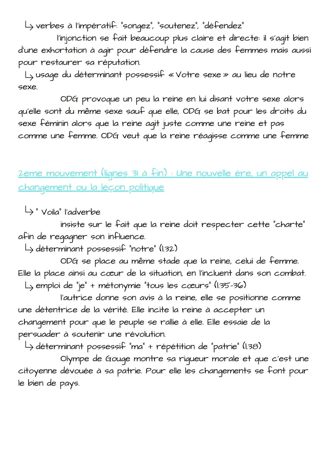 "Lettre à la Reine"
Olympe de Gouges
Olympe de Gouges
Née le 7 mai 1748 à Montauban sous le nom de
Marie Gouze, Olympe de Gouges est une hér