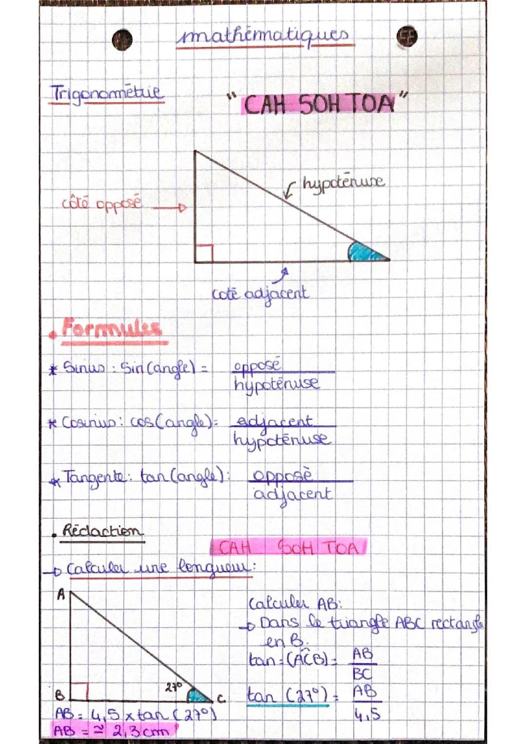 trigonométrie 
