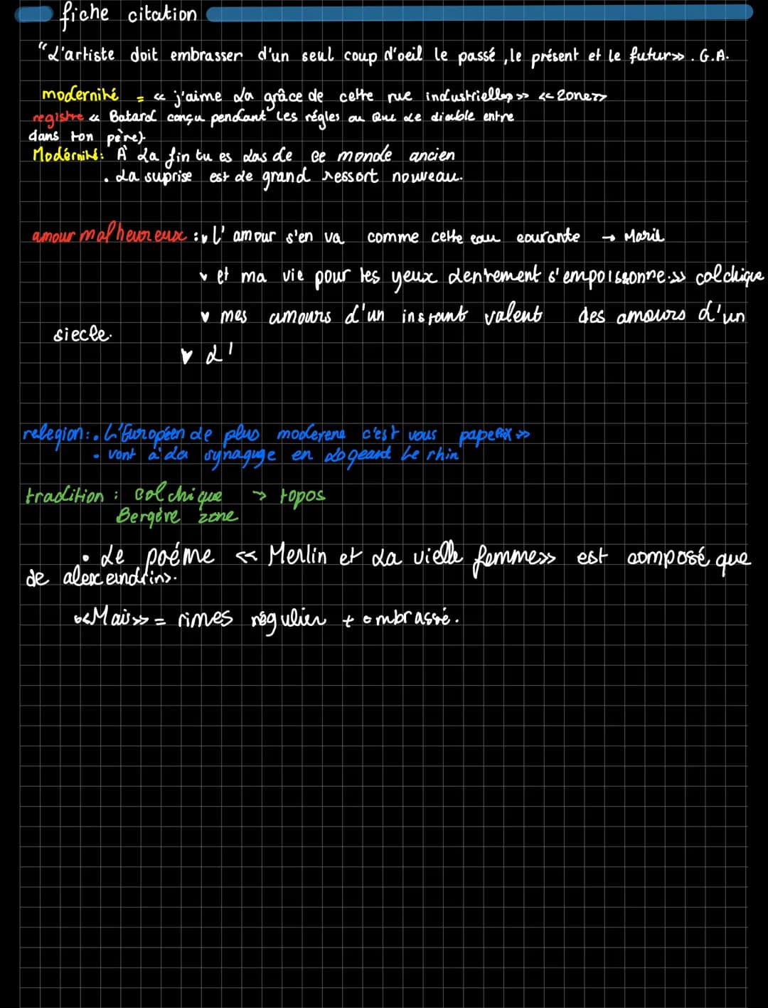 Alcools
Apollinaire
(eau de vie) avant
trois section = Rhénanes
Marie
·La mort
le temps
les autres parle de printemps
# appolinaire aut omne