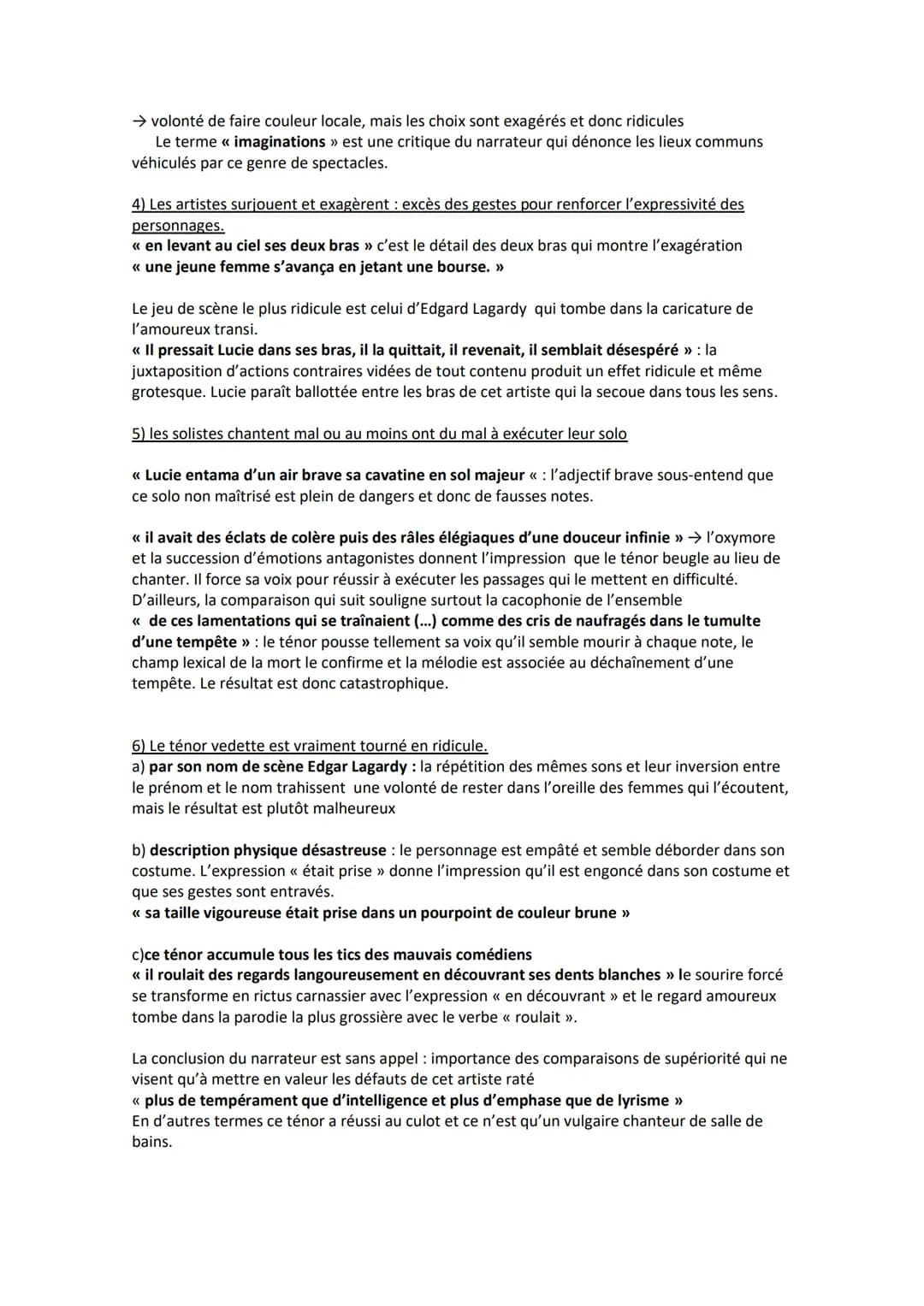 CORRECTION DU COMMENTAIRE COMPOSÉ : Madame Bovary de
Gustave Flaubert (texte dans la dernière page)
Les romanciers réalistes veillent à retr