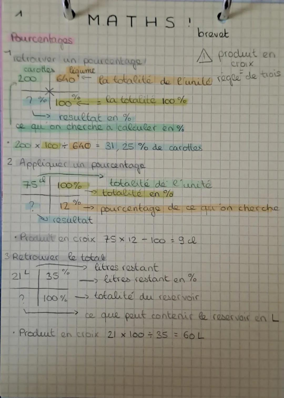 MATHS

Volumes

prismes droits = 2 bases paralleles
$V$: aire de la base x hauteur


h

L

$V = l \times l \times h$
pavé droit


$V=\pi x r