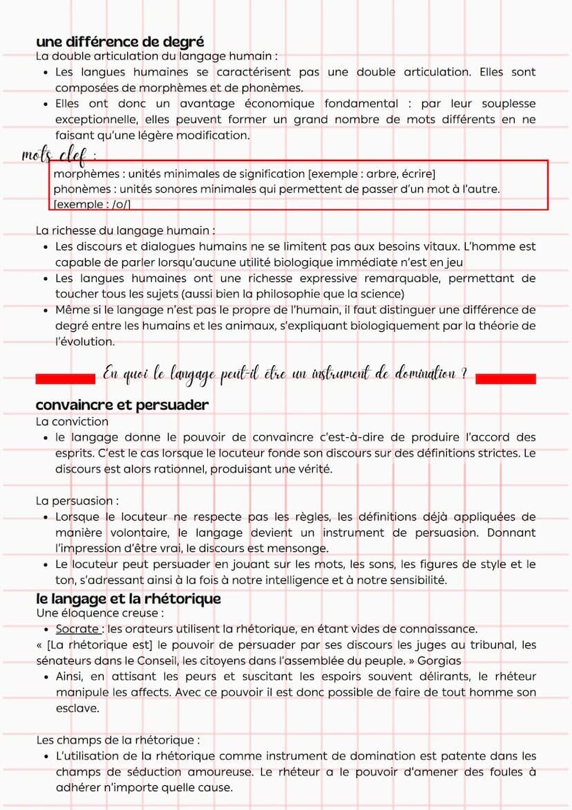 Philosophie
définitions
:
Le langage
faculté de communiquer la pensée par un système de signes
et en particulier au moyen de la langue assoc