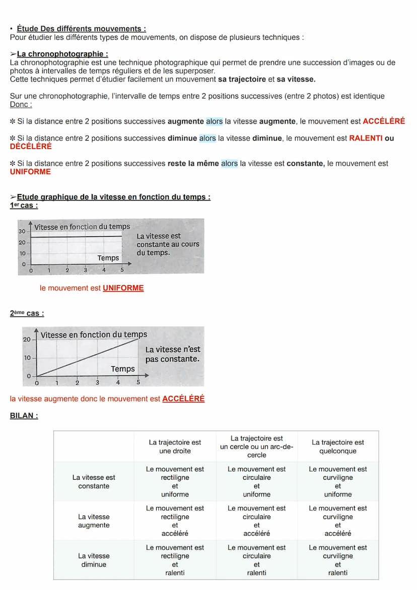 Conclusion: Pour savoir si un objet est en mouvement ou immobile, il faut toujours commencer par préciser le
référentiel (l'endroit où on ob