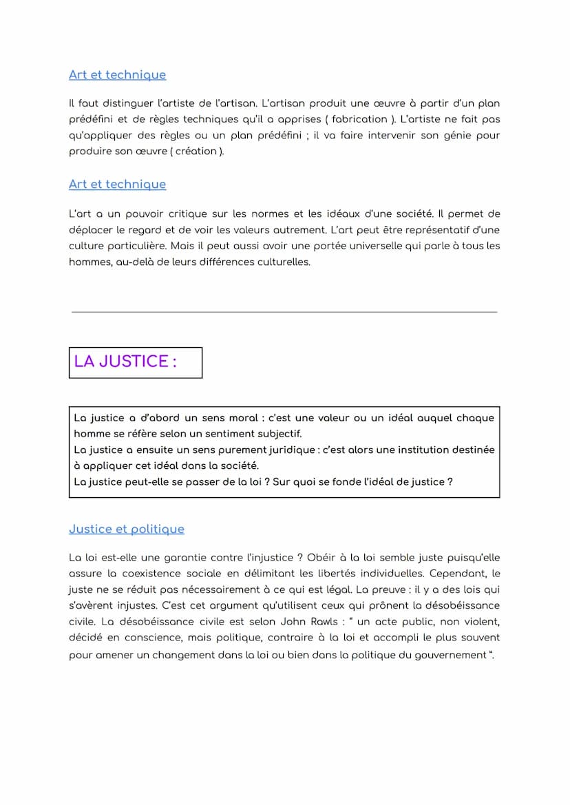 Philosophie
L'ART:
★Fiches des notions
"
L'art désigne à la fois un "savoir-faire et la production de ce savoir-faire qu'on
appelle " oeuvre