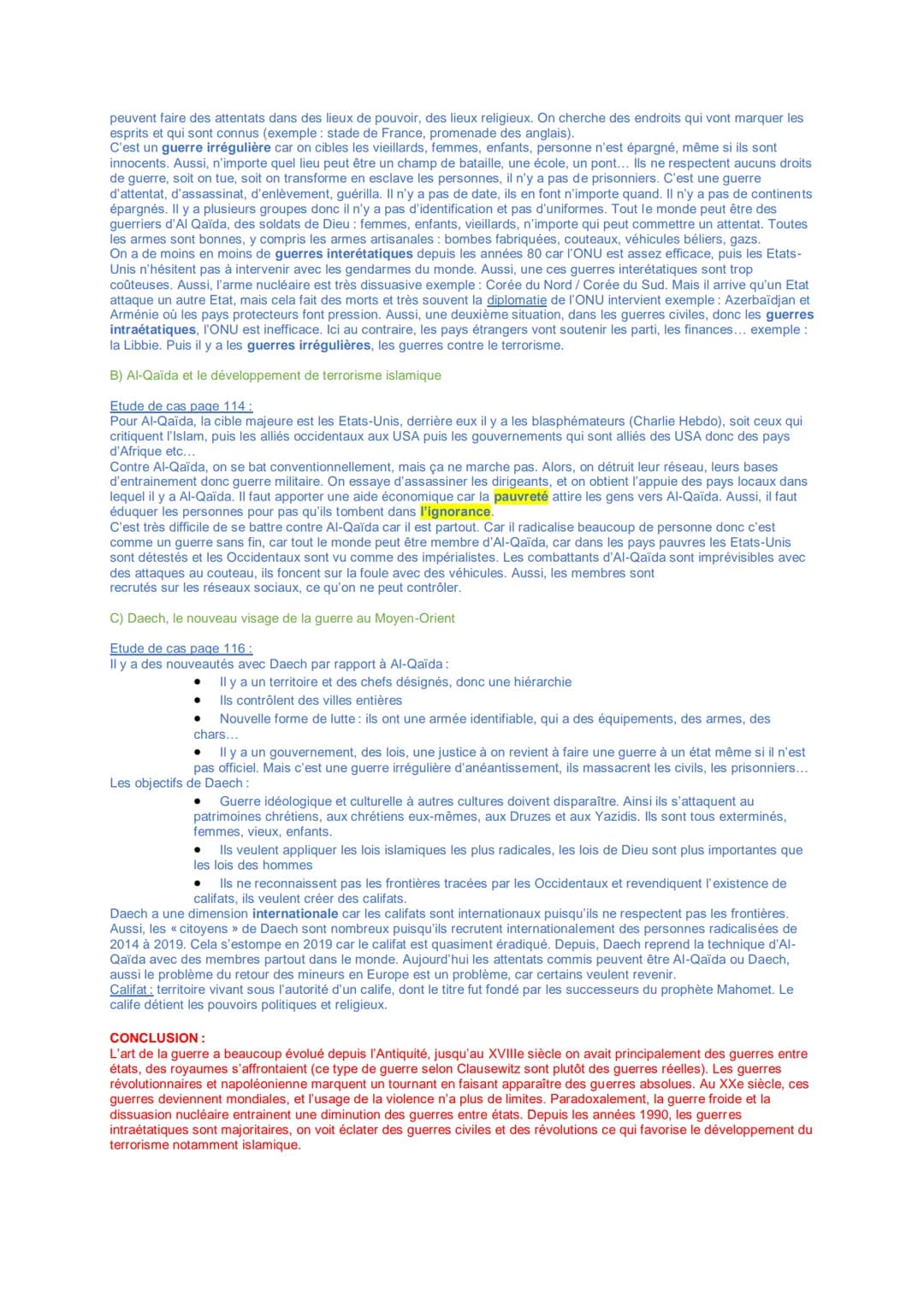 Thème 2 - Faire la guerre, faire la paix : formes de conflits et modes de résolution
Chapitre 2 : La dimension politique de la guerre : des 