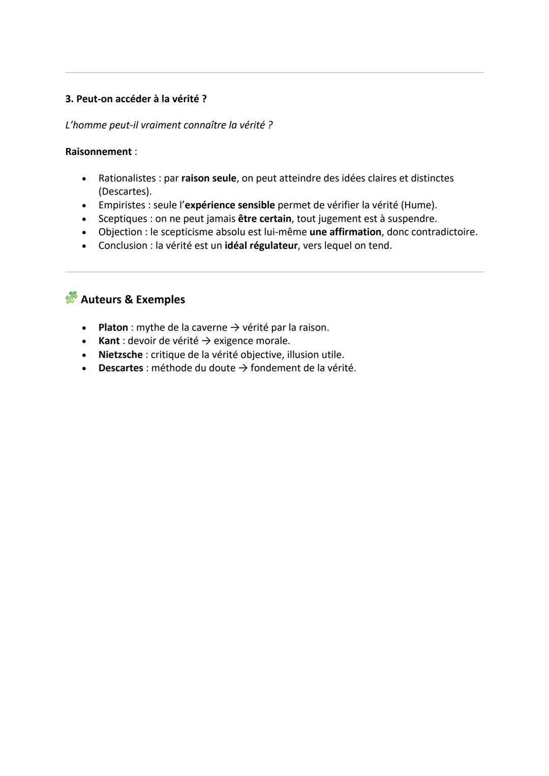 # Fiche de Révision - La Conscience

## Définition

La conscience est la connaissance que le sujet a de lui-même et du monde :

* Conscience