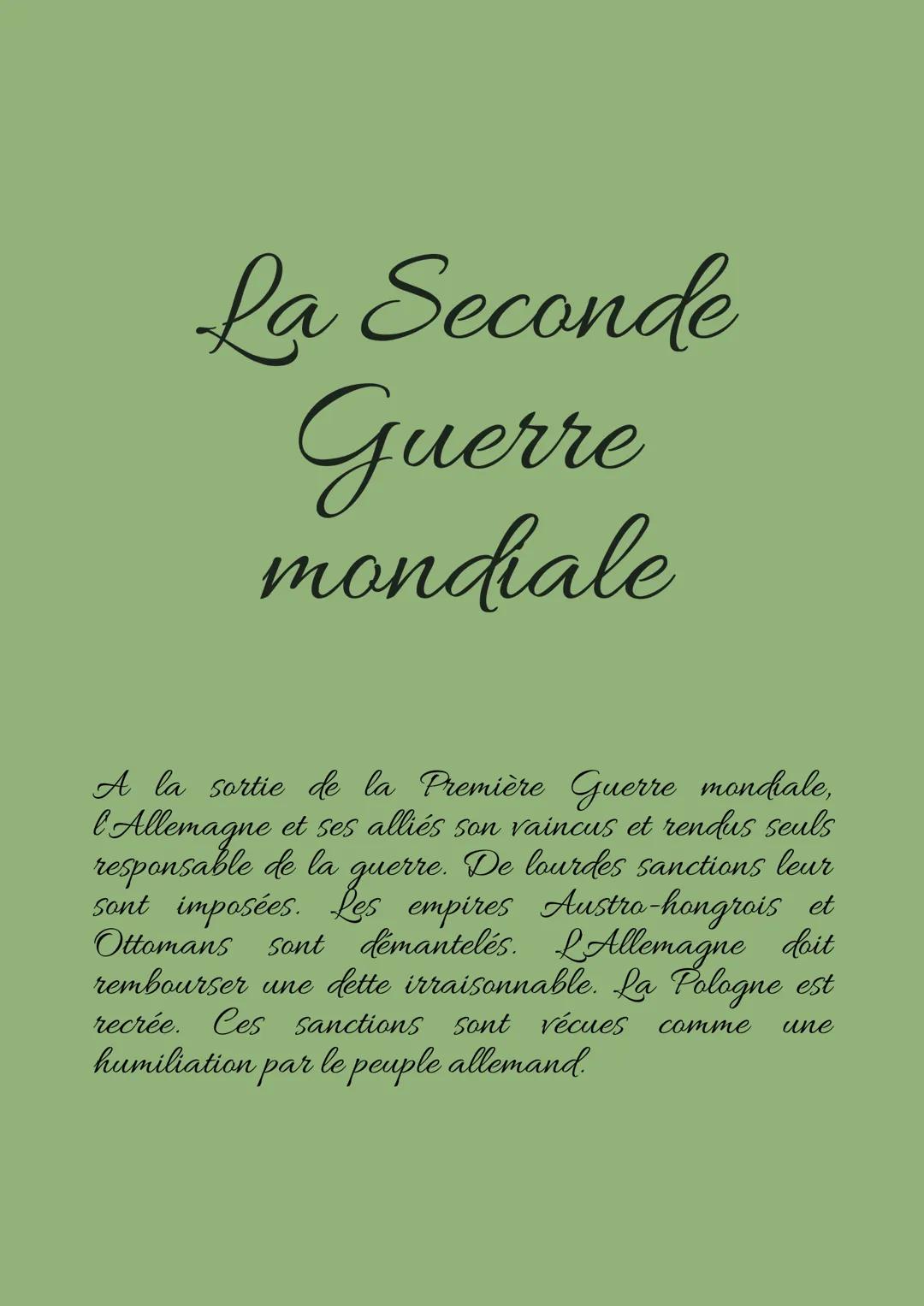 La Seconde Guerre Mondiale : Histoire et Faits Importants