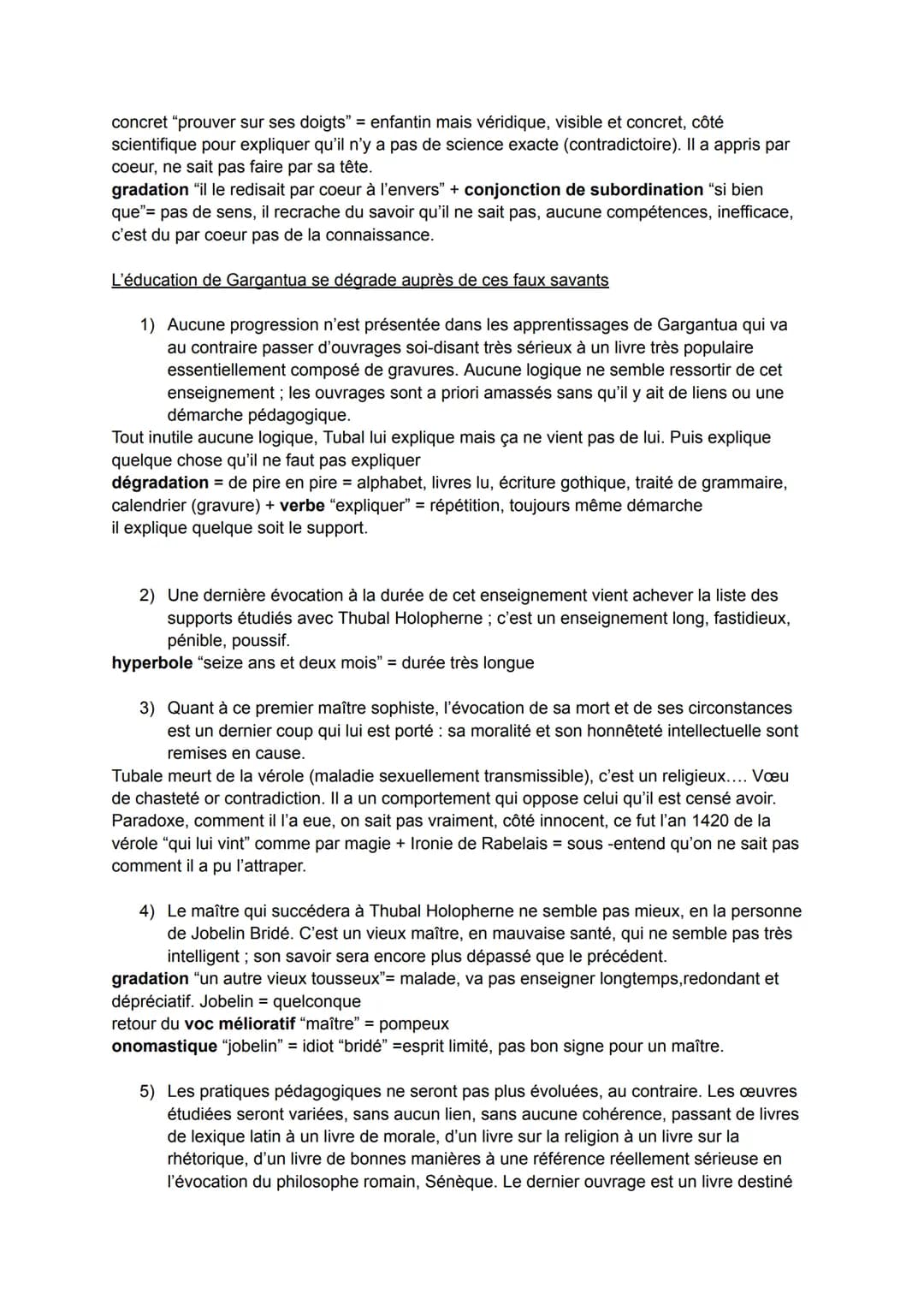 Texte 1: "Chapitre 14 de Gargantua" de Rabelais
Parcours: rire et savoir
Introduction:
Gargantua est le personnage éponyme du roman de Franç