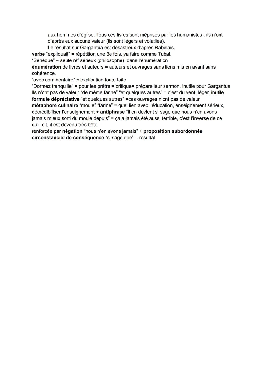 Texte 1: "Chapitre 14 de Gargantua" de Rabelais
Parcours: rire et savoir
Introduction:
Gargantua est le personnage éponyme du roman de Franç
