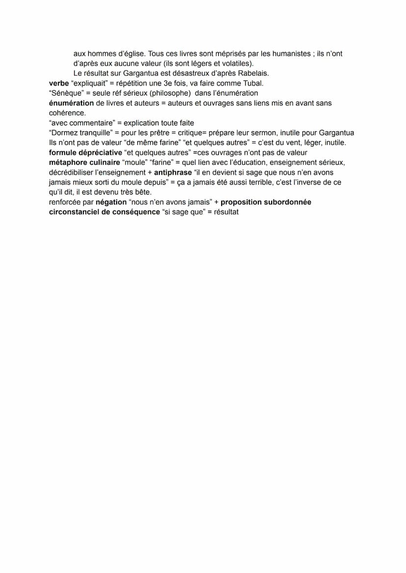 Texte 1: "Chapitre 14 de Gargantua" de Rabelais
Parcours: rire et savoir
Introduction:
Gargantua est le personnage éponyme du roman de Franç