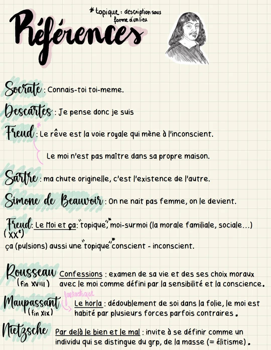 les metamorphoses GOⓇI
Metamorphose: ce qui change
(individualité
de forme
identité
I) Le moi" comme fondement de toute
Connaissance.
RENÉ D