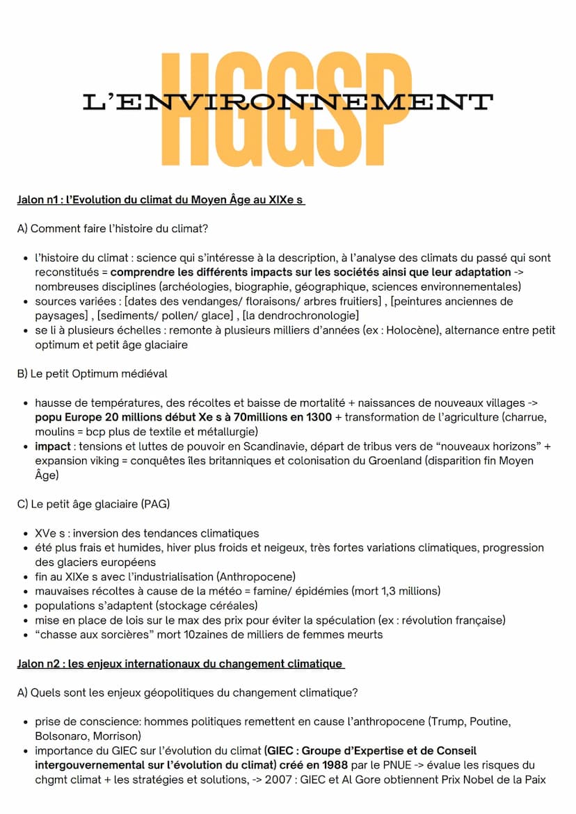 L'ENVIRONNEMENT
Introduction: Qu'est-ce que l'environnement ?
Le 12 décembre 2015 la COP 21 s'accorde sur la limitation de l'augmentation de