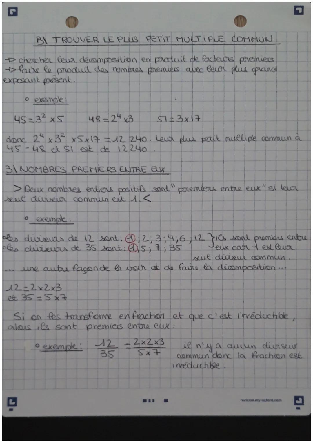DECOMPOSER UN NOMBRE
EN PRODUITS DE FACTEURS
PREMIERS
DECOMPOSITION
>Un nombre entier supérieur ou égal à 2 peut toujours se
décomposer comm