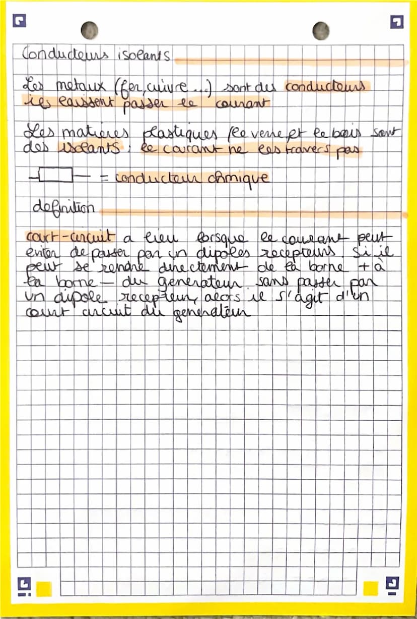 L'elechicité
spc
1+
-
•Le courant ne uncule pas car
l'interruptern est ouvect
branches principale
branches derivee
different dipoles - lampe