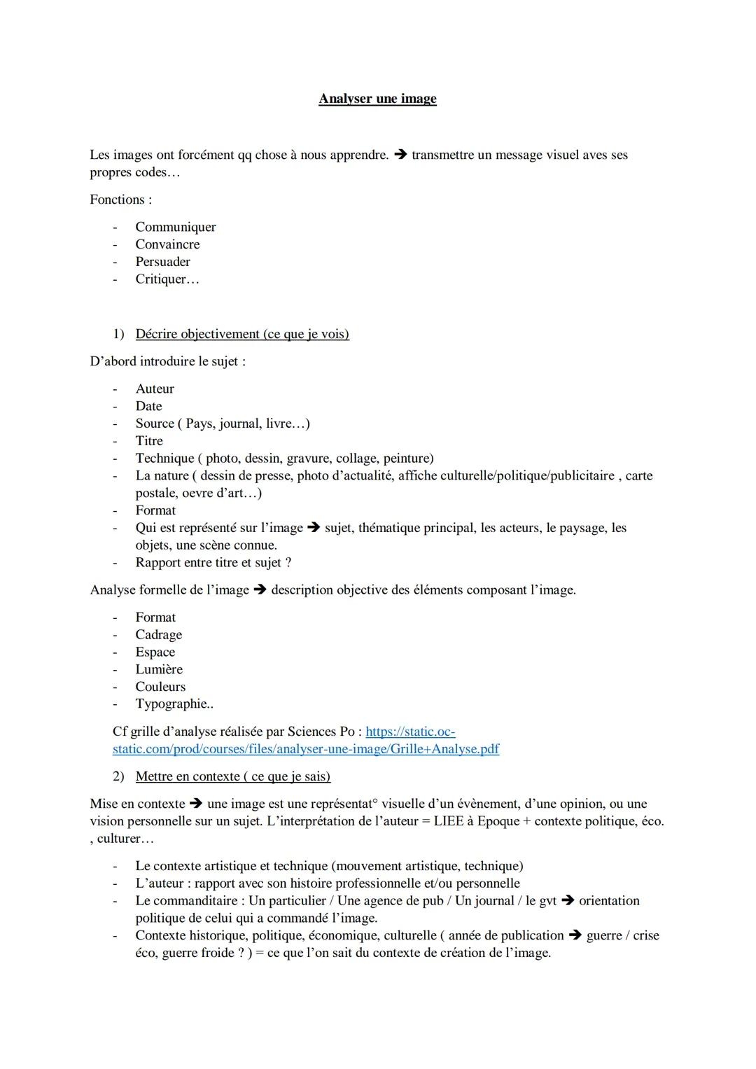 Les images ont forcément qq chose à nous apprendre. → transmettre un message visuel aves ses
propres codes...
Fonctions:
Communiquer
Convain