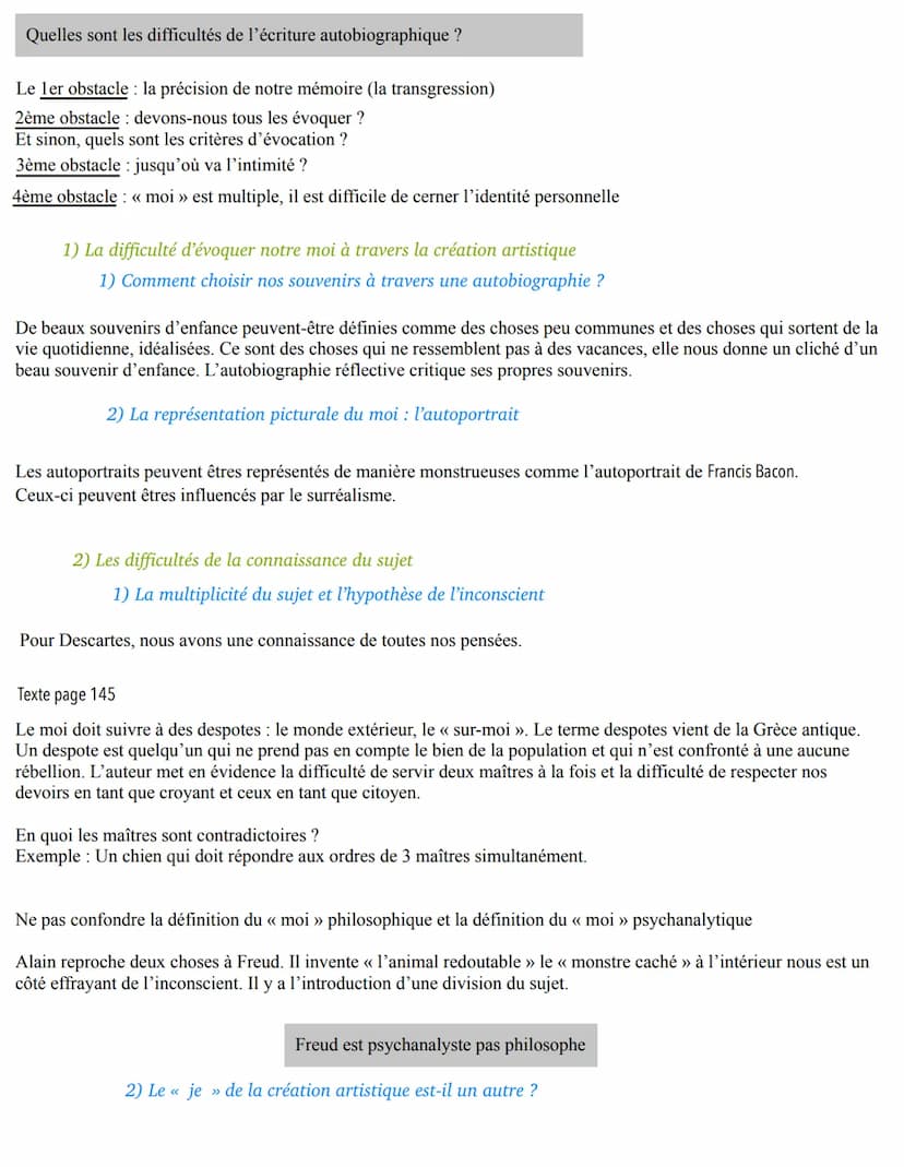 I - LES EXPRESSIONS DE LA SENSIBILITÉ
Introduction
LA RECHERCHE DE SOI
Les expressions de la sensibilité signifient :
- introspection
qui no