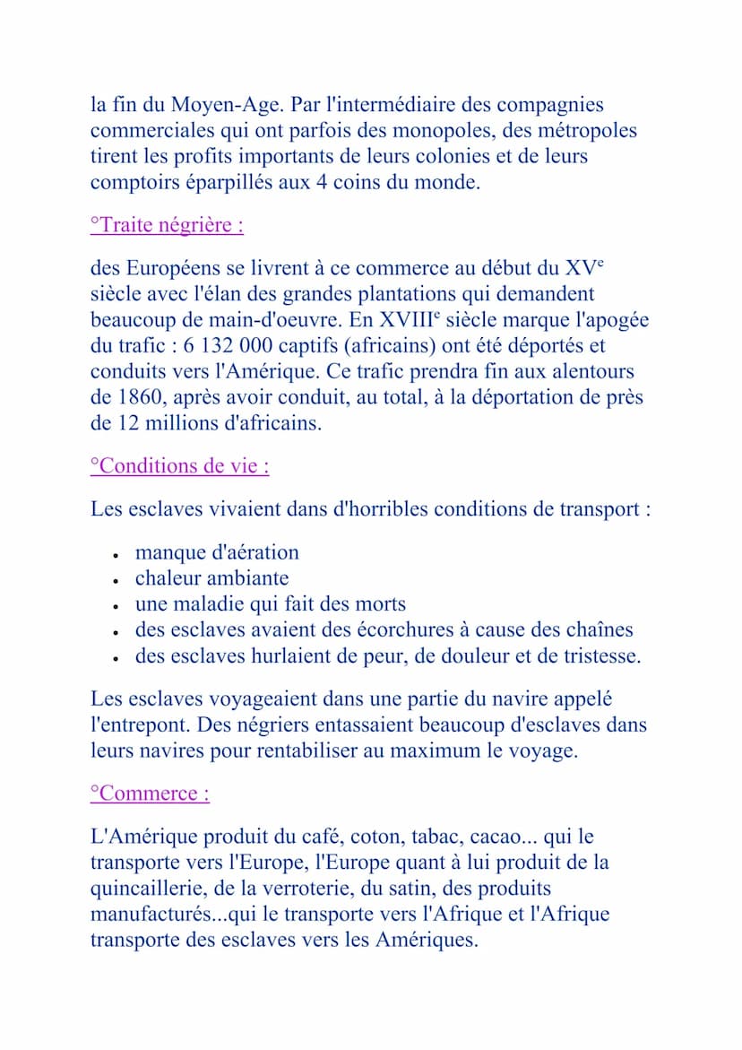 Bourgeoisies, commerce, traite et esclavage
°Définitions :
Hôtel particulier : un immeuble luxueux construit pour
une famille.
Bourgeoisie a
