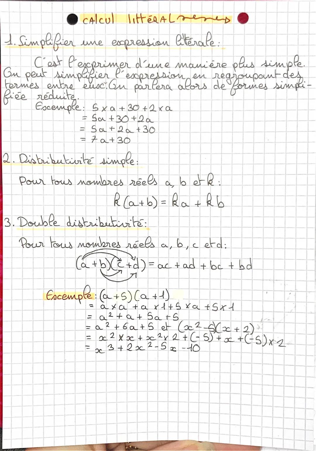 Simplifier une Expression Littérale - Exercices et Astuces pour 3ème, 4ème, 5ème