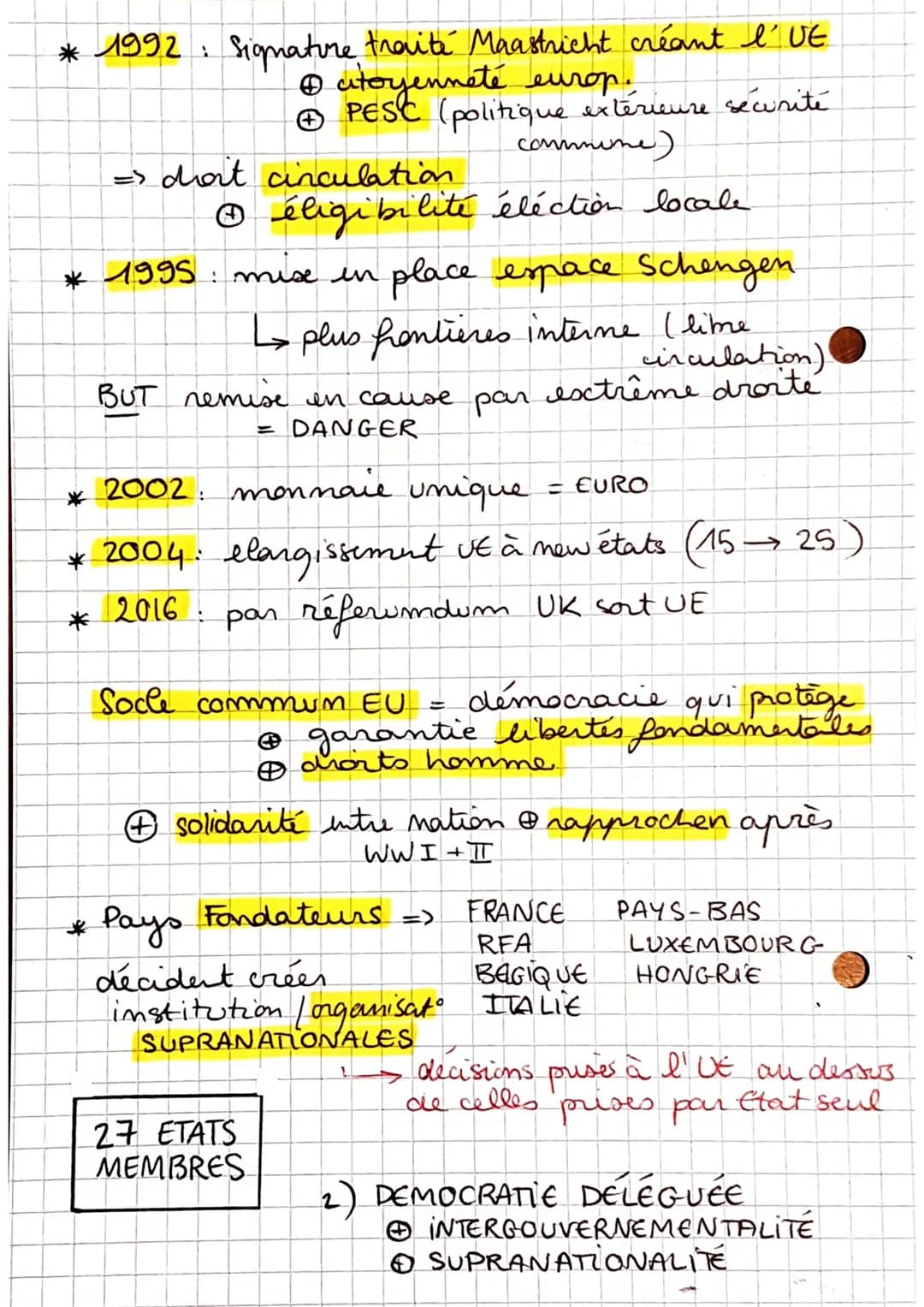 h 9
9
suite THEME 1
OBJET ETUDE CONCLUSIF, I'linion Européenne
it la démocracie
JALON 1: fonctionnement I'VE : démocratie
représentative / d