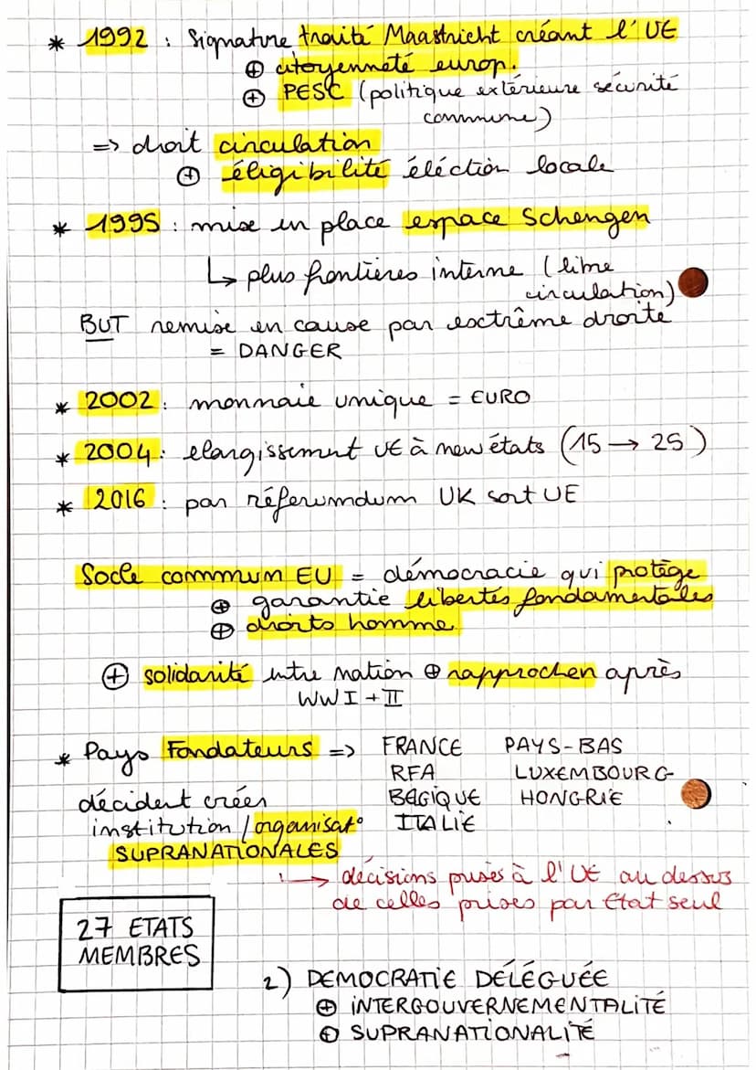 h 9
9
suite THEME 1
OBJET ETUDE CONCLUSIF, I'linion Européenne
it la démocracie
JALON 1: fonctionnement I'VE : démocratie
représentative / d