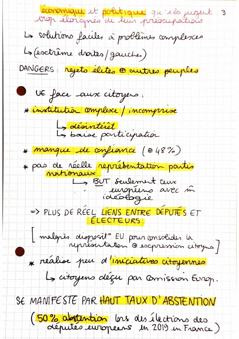 h 9
9
suite THEME 1
OBJET ETUDE CONCLUSIF, I'linion Européenne
it la démocracie
JALON 1: fonctionnement I'VE : démocratie
représentative / d
