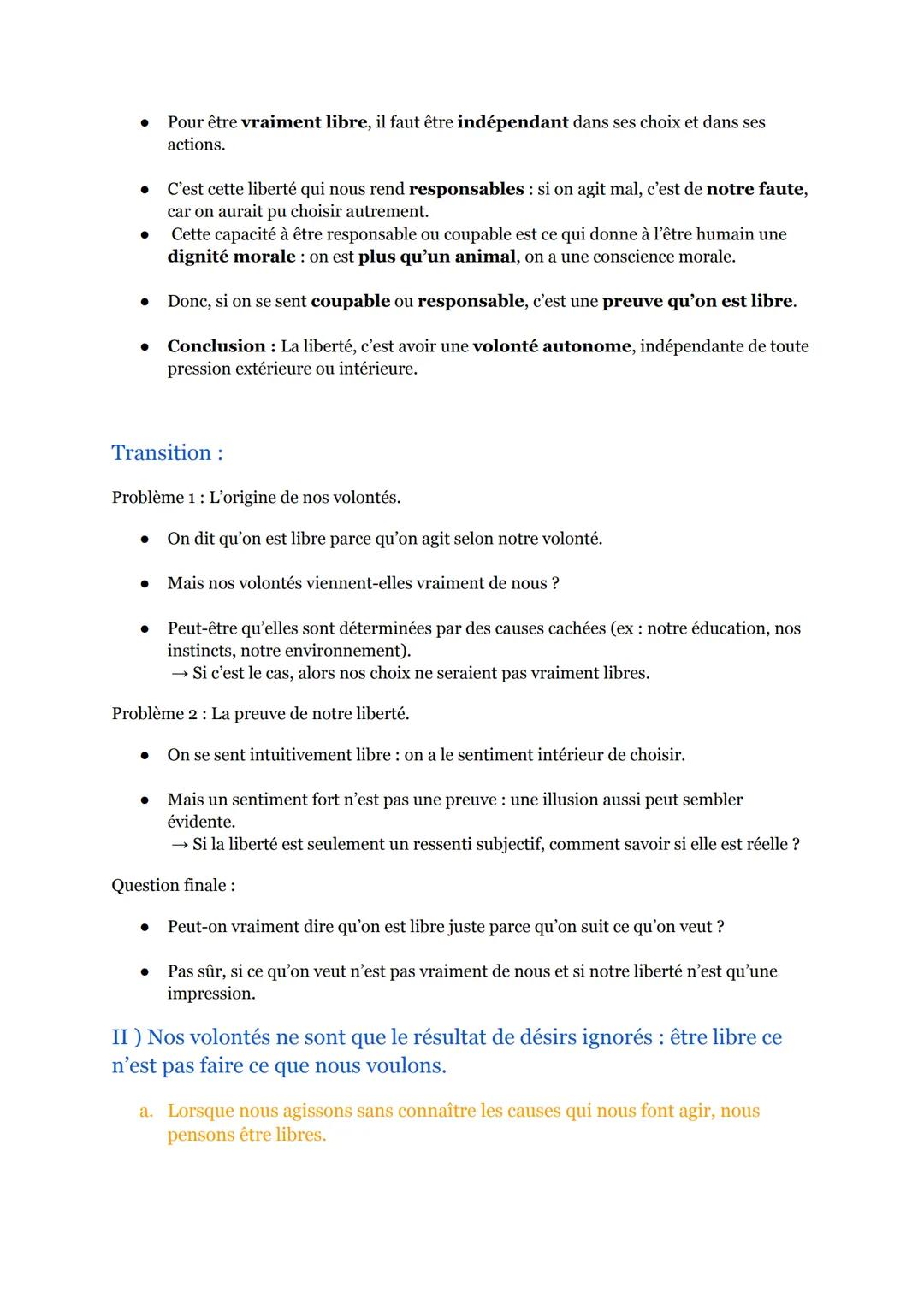 (13/17)
La liberté:
(Séquence 5 Partie 1)
Introduction:
Intuition de liberté :
Nous avons une impression naturelle et intuitive d'être libre