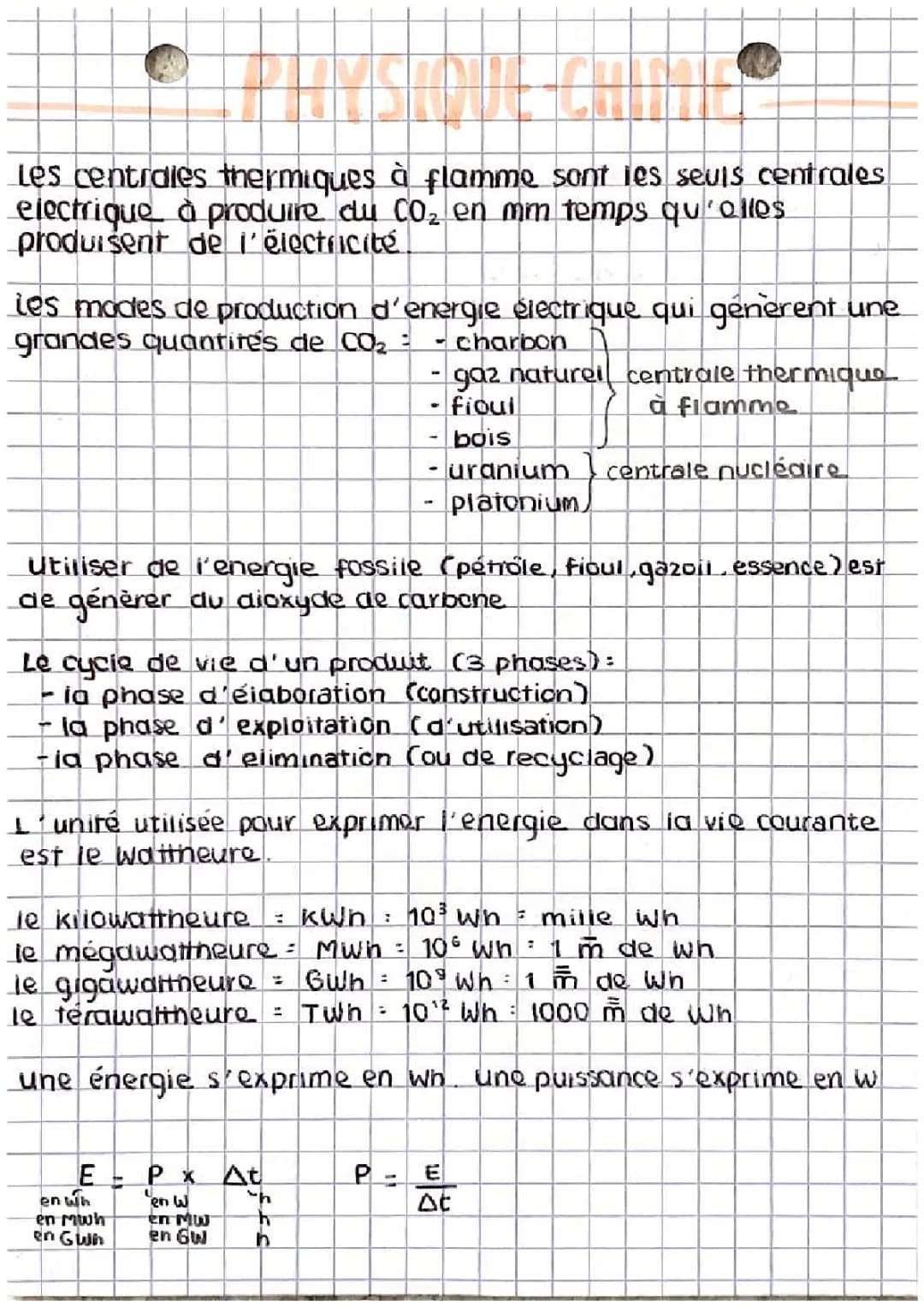 l’énergie électrique 