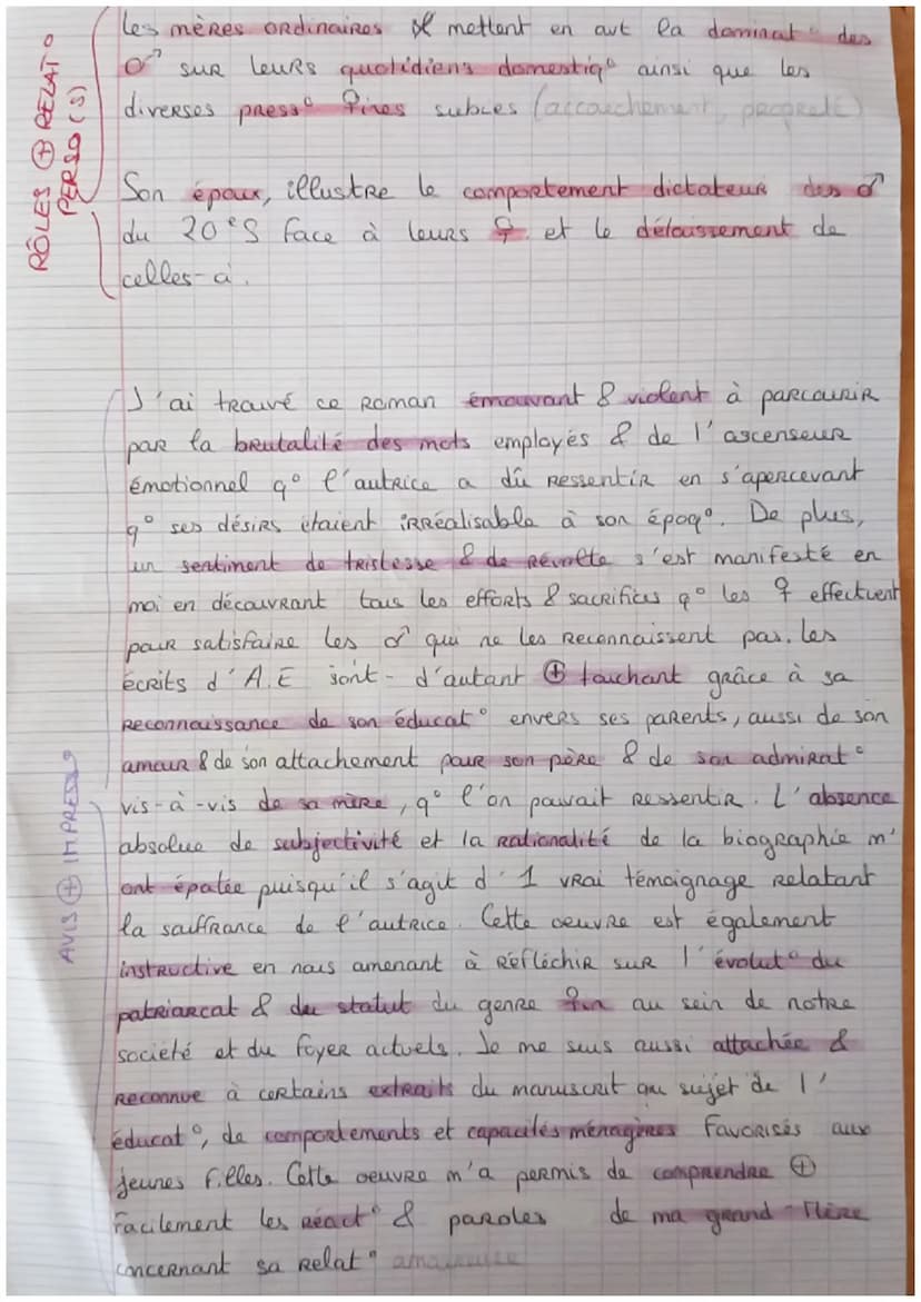 LC N°1
GENRE
AUTRICE
y
จยย 9 ข
O
LITTE
опит
LA FEMME GELEE - Annie ERNAUX
paiR
l'égalité
PARCOURS ECRIRE & combattre
Symbole du féminisme, A