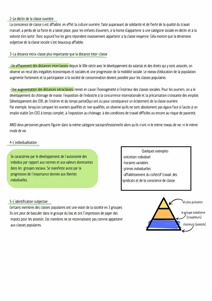Comment est structurée la société française actuelle?
I- La structuration de l'espace social
1-Les variables permettant de comprendre les pl