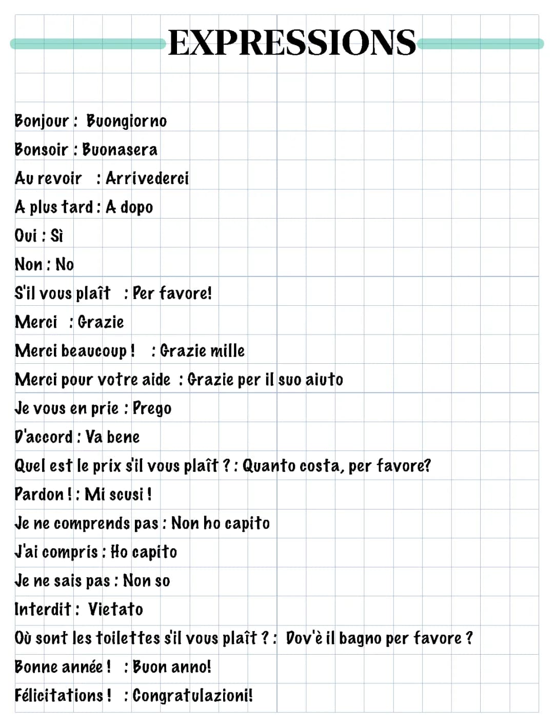 Expressions Italiennes Amusantes et Simples pour Enfants
