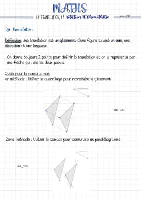 Know Maths : La translation, la rotation et l’homothétie thumbnail