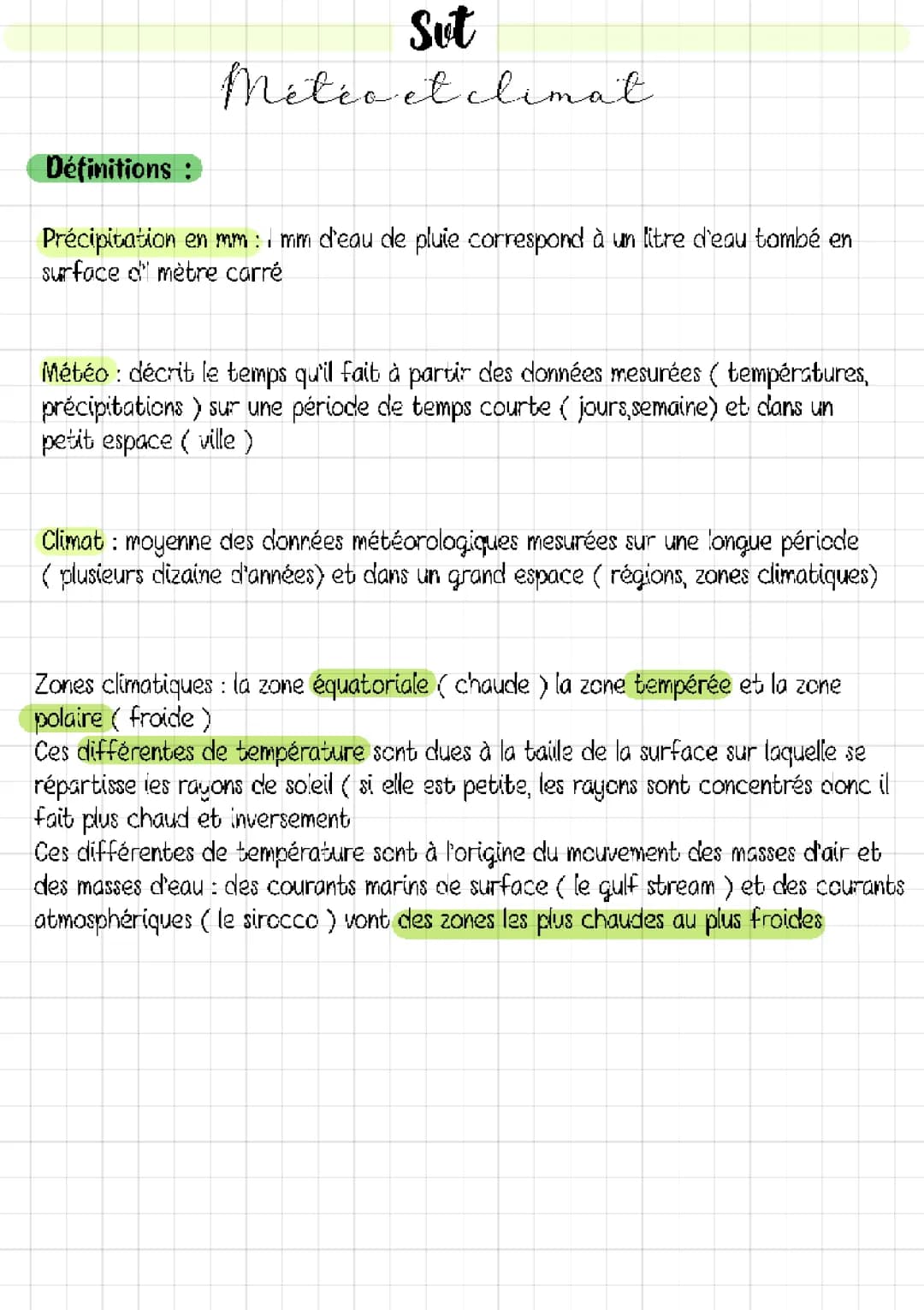 Différence entre Météo et Climat SVT : Définition et Explications pour les 5ème