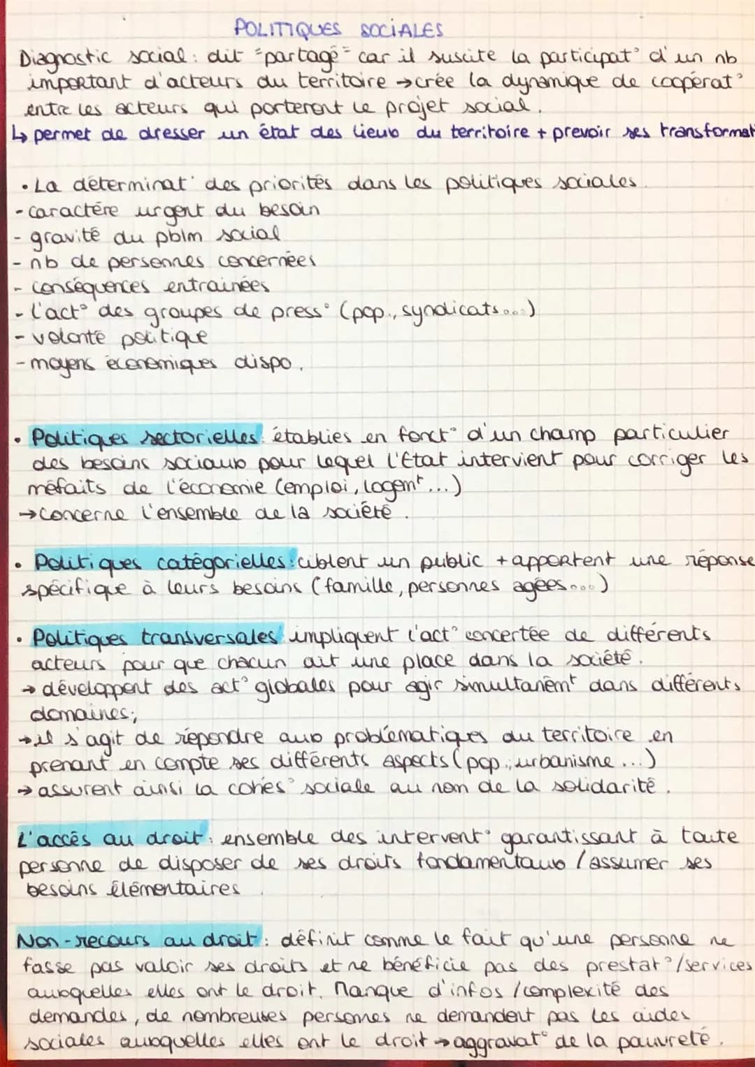 Politiques Sociales ST2S: Définitions et Exemples Bac