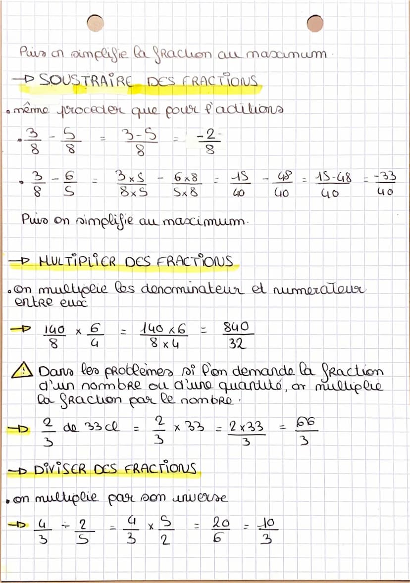 -math
0
Ecriture Fractionnaire
→ SIMPLIFIER UNE FRACTION.
On la divise au maximun par un nombre for
2,3, 5, 7, 9, 11, 13, 17, 19, 23, et 29
