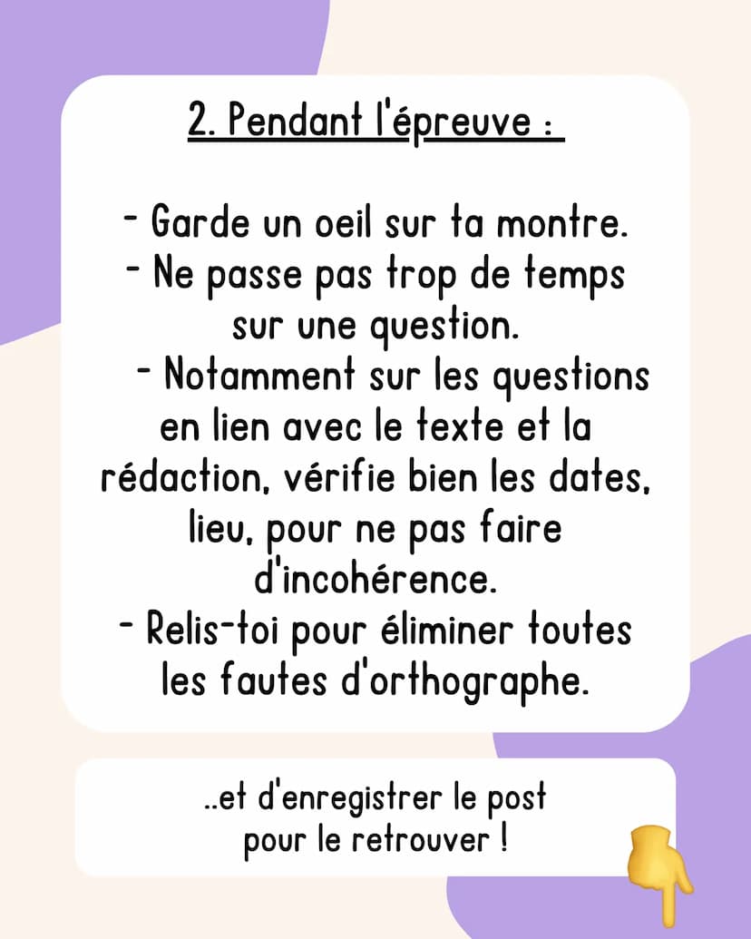 L'épreuve de
Français
spécial brevet Oublie pas de t'abonner
pour ne rien louper..
1. Avant l'épreuve :
fiche ton cours, en
essayant de ne p