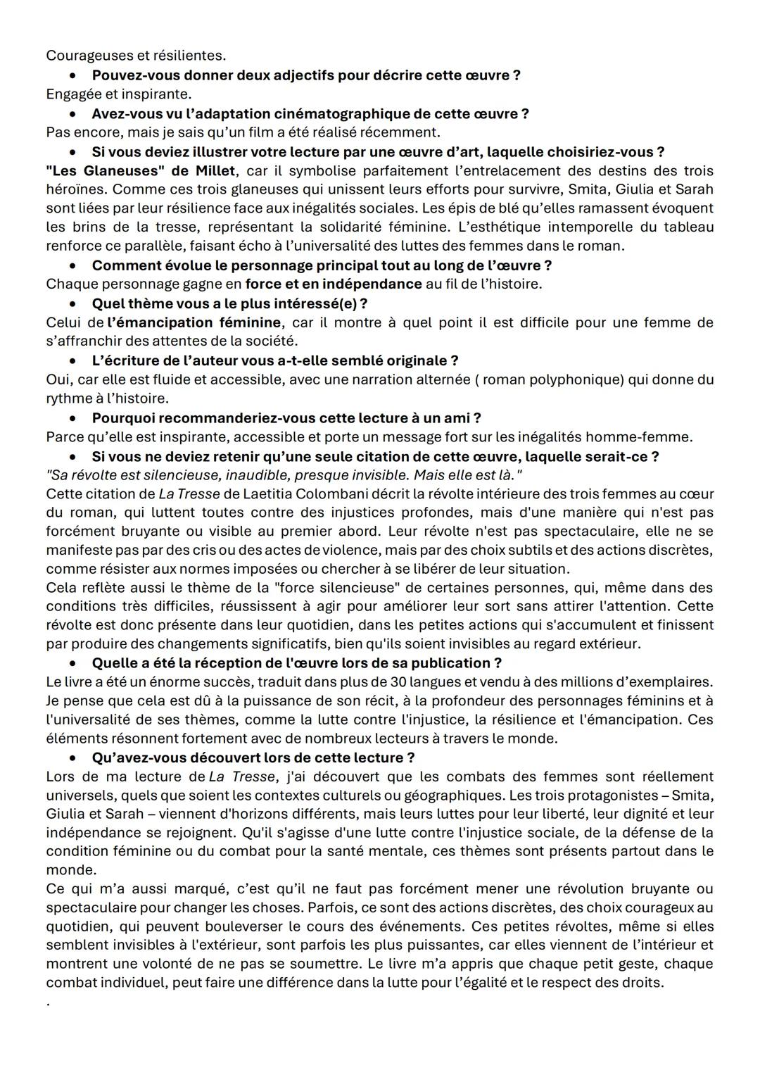 # La Tresse

POUR L'ORAL DE FRANÇAIS

Présente l'œuvre

La Tresse est un roman contemporain écrit par Laetitia Colombani et publié en 2017. 