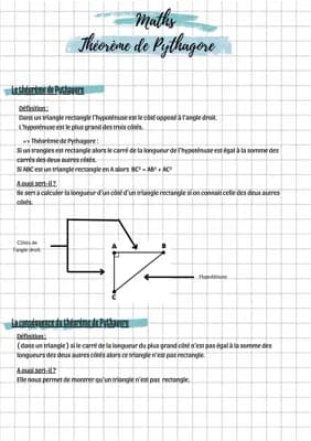 Know Théorème de Pythagore  thumbnail
