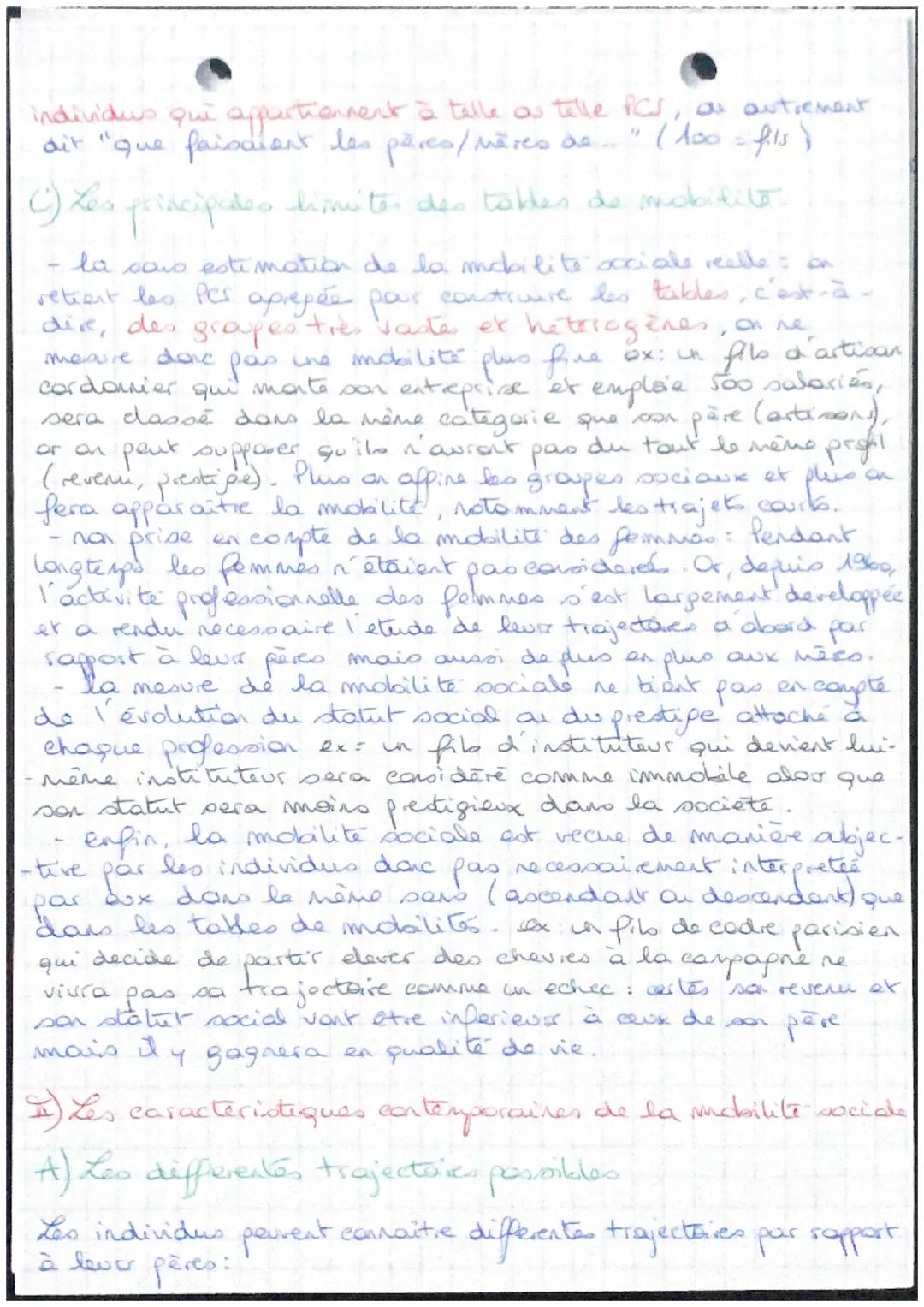 Chap 6

Quelles sont les caractéristiques catemporaine et les
facteurs de la mobilité sociale?

I) Dafinition et menue de la mondailité soci