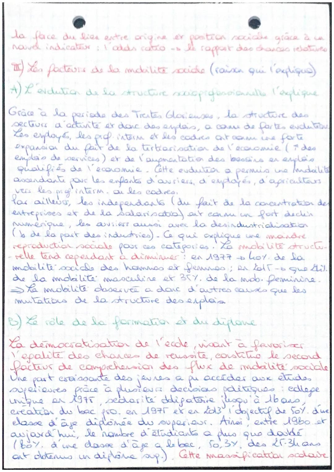 Chap 6

Quelles sont les caractéristiques catemporaine et les
facteurs de la mobilité sociale?

I) Dafinition et menue de la mondailité soci