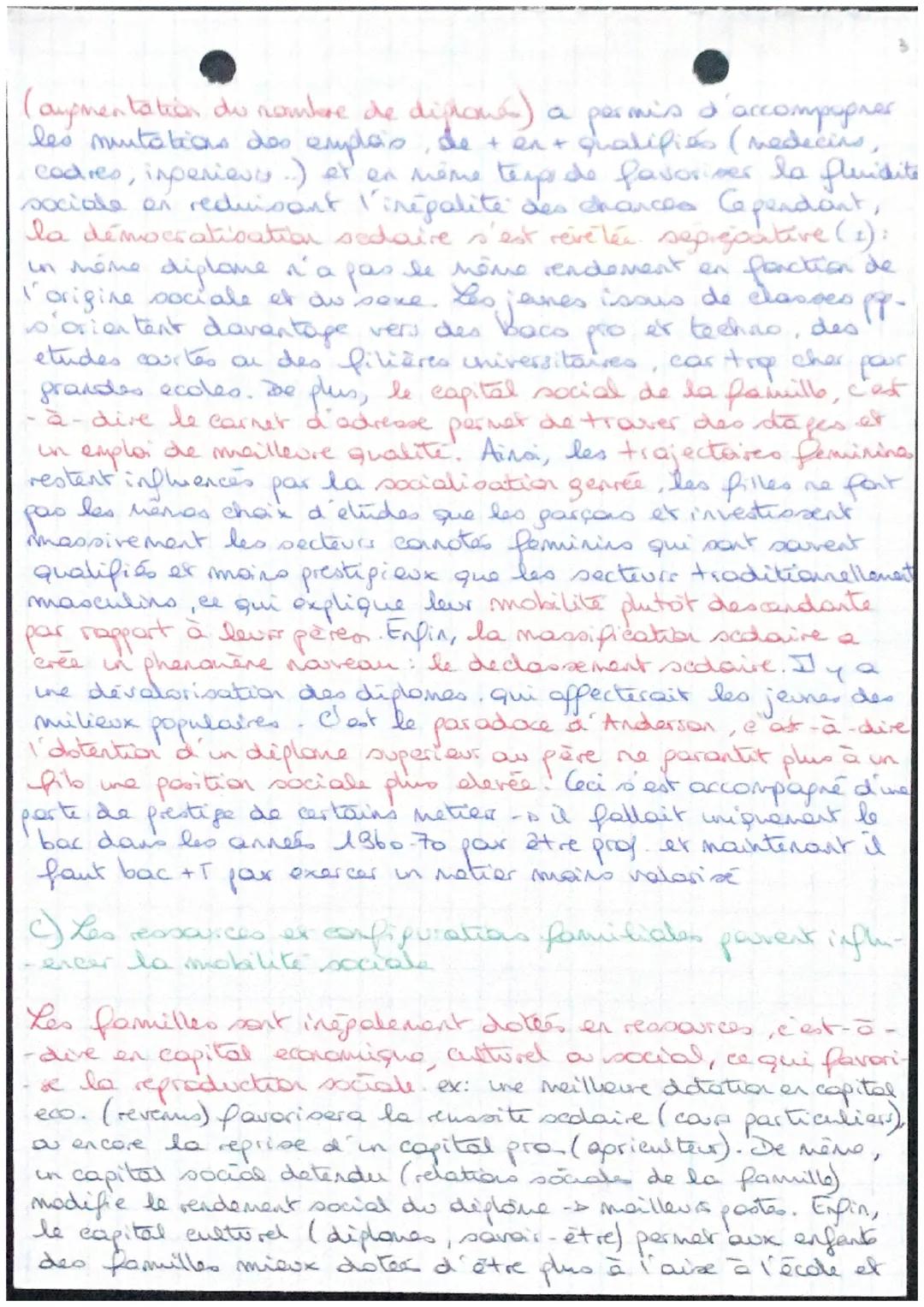Chap 6

Quelles sont les caractéristiques catemporaine et les
facteurs de la mobilité sociale?

I) Dafinition et menue de la mondailité soci
