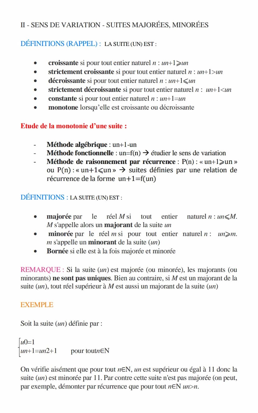 I-DÉMONSTRATION PAR RÉCURRENCE
THÉORÈME
SUITES ET RÉCURRENCE
Soit P(n) une proposition qui dépend d'un entier naturel n.
Si P(no) est vraie 