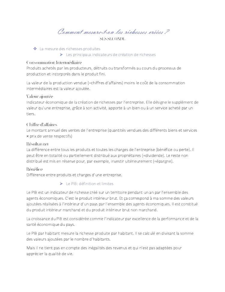 Know comment mesure-t-on les richesses créées ? SES  thumbnail