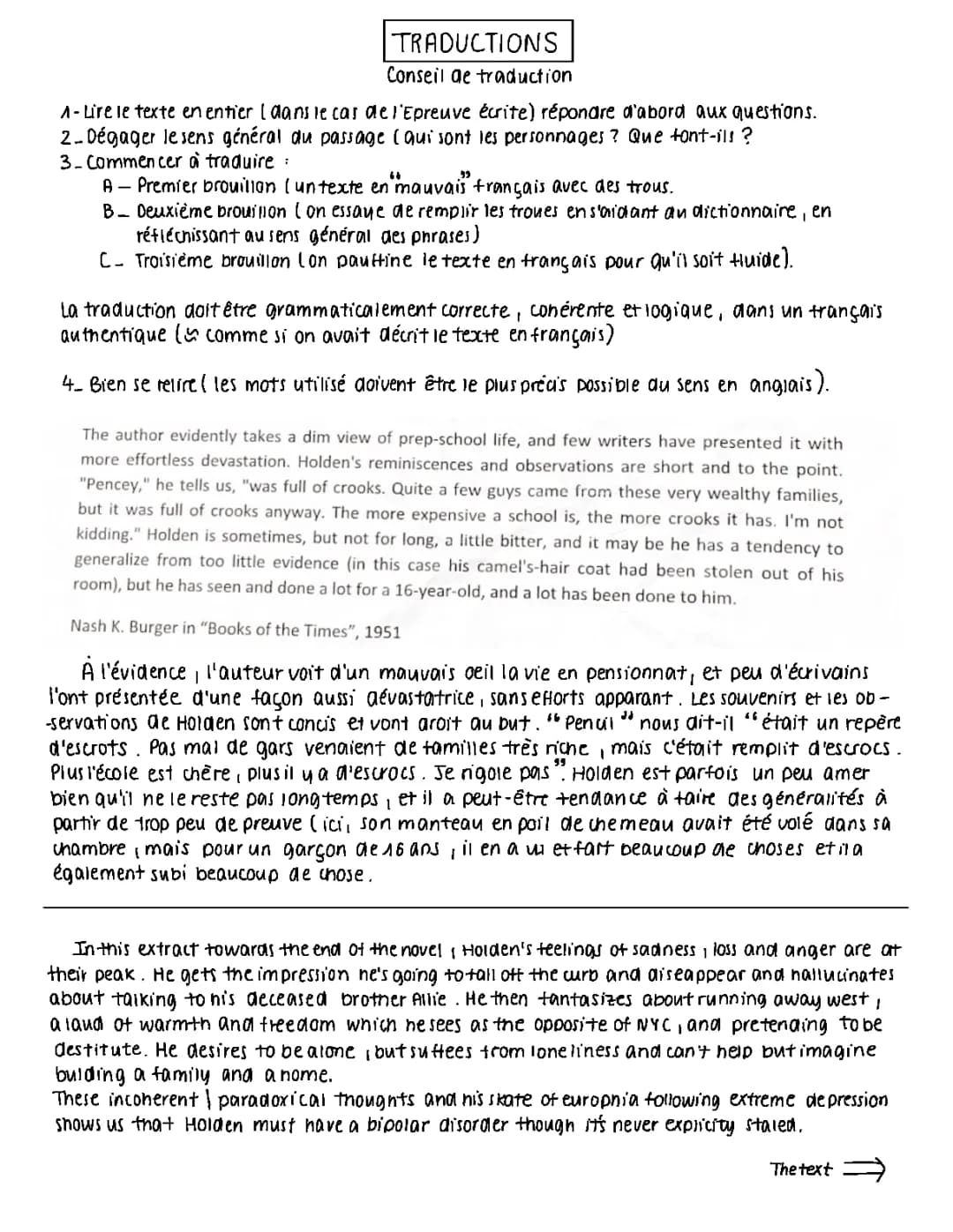 Comment Traduire un Texte Anglais en Français - PDF Inclus