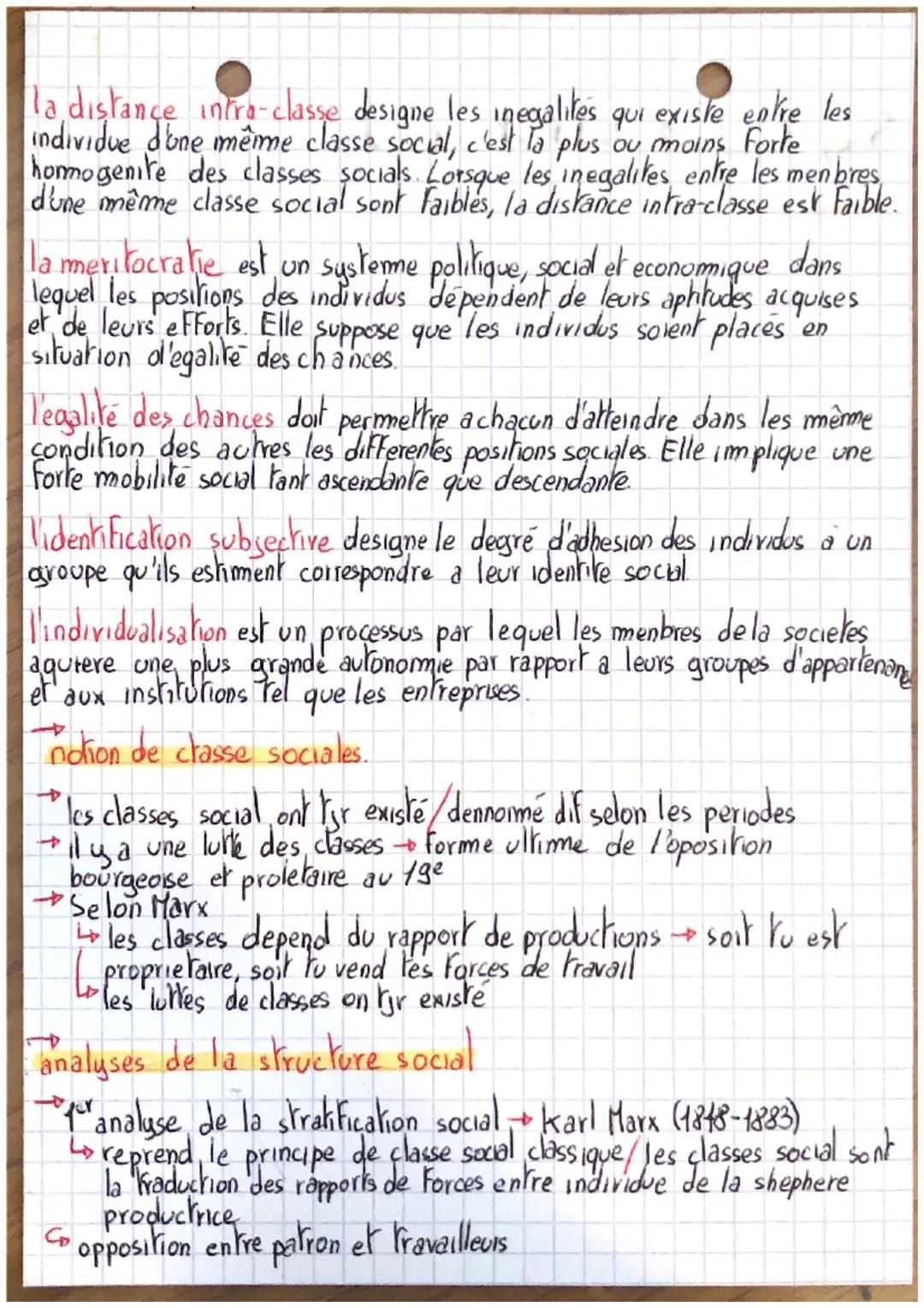 la distance intra-classe designe les inegalites. qui existe entre les
individue d'une même classe social, c'est la plus ou moins forte
hormo
