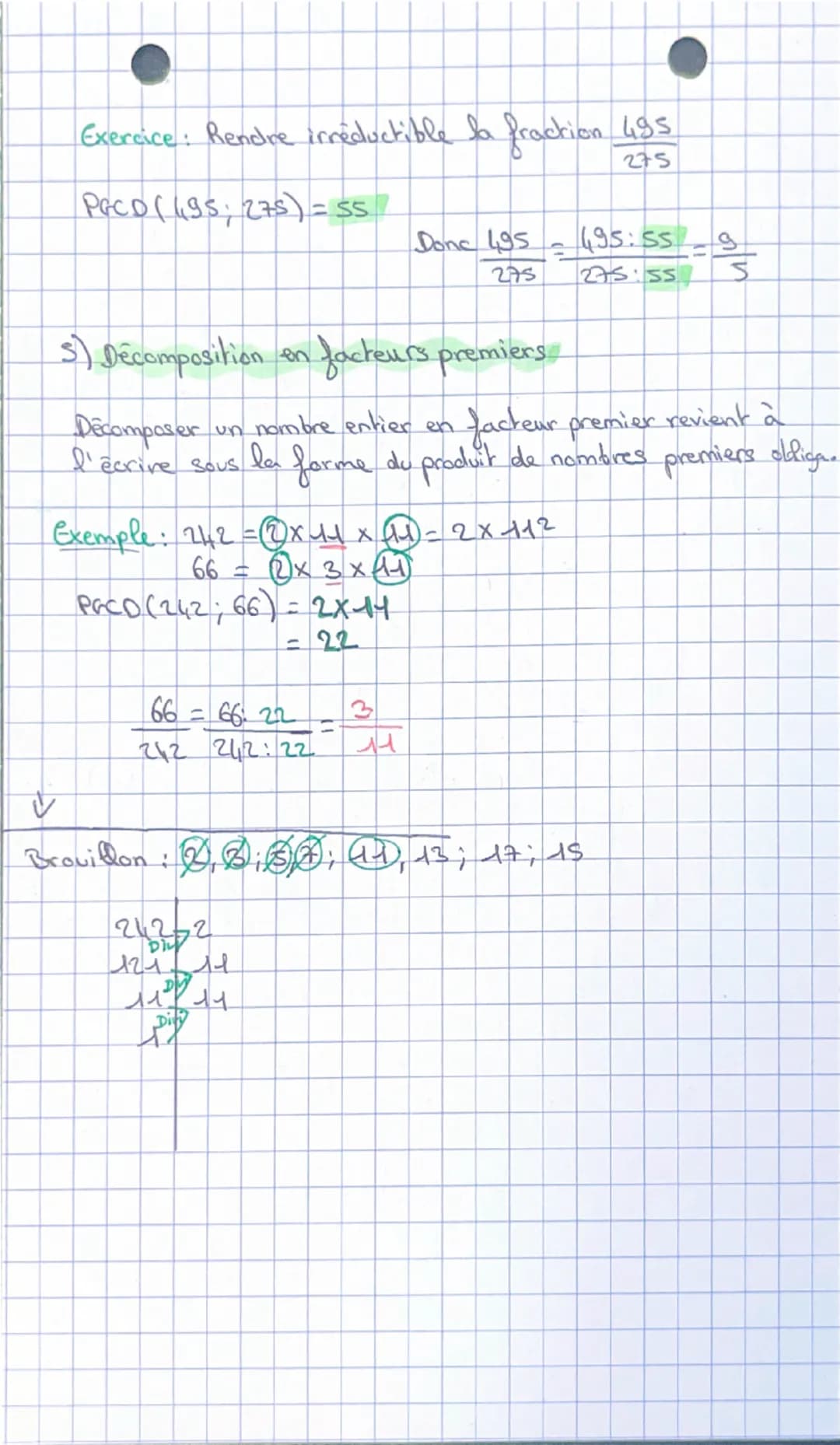 maths
arithmétique
1) Nombres premiers:
Definition: Un nombre entier est dit premier forsqu'il
exactement deux diviseur : I et lui-même.
pos