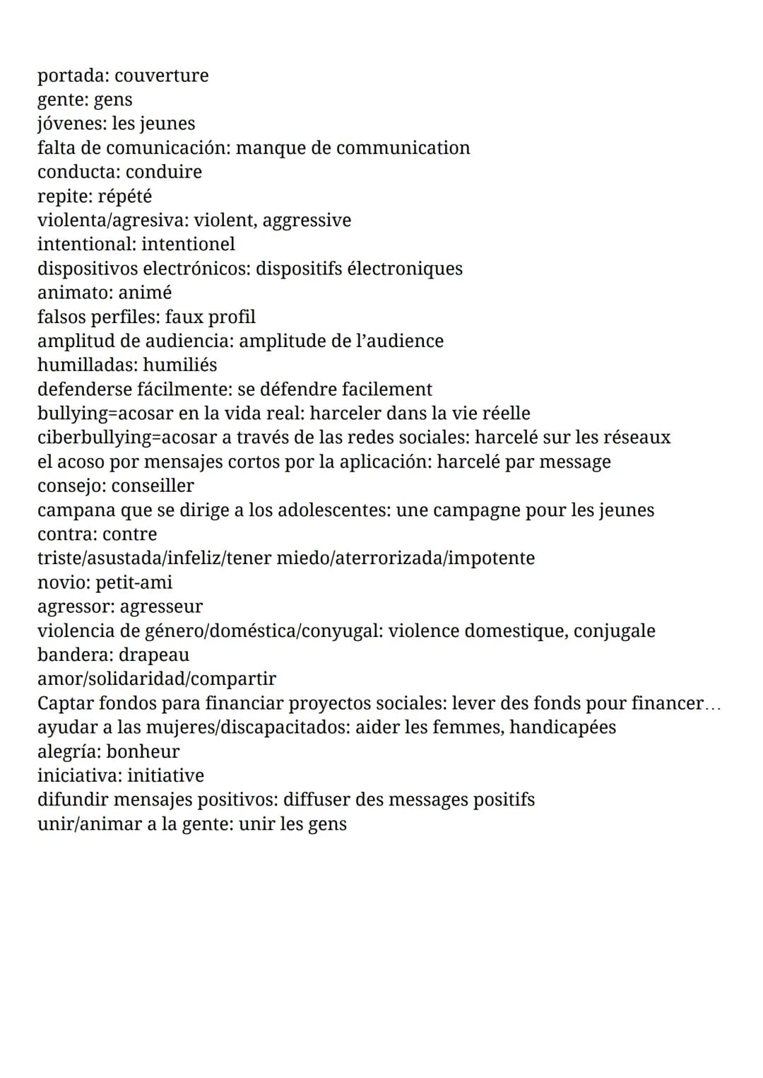 Estafar: arnaquer
engañar: tromper
vocabulario de la secuencia nº1
ciudadanía y mundos virtuales
desinformación: désinformation
bulos: "fake