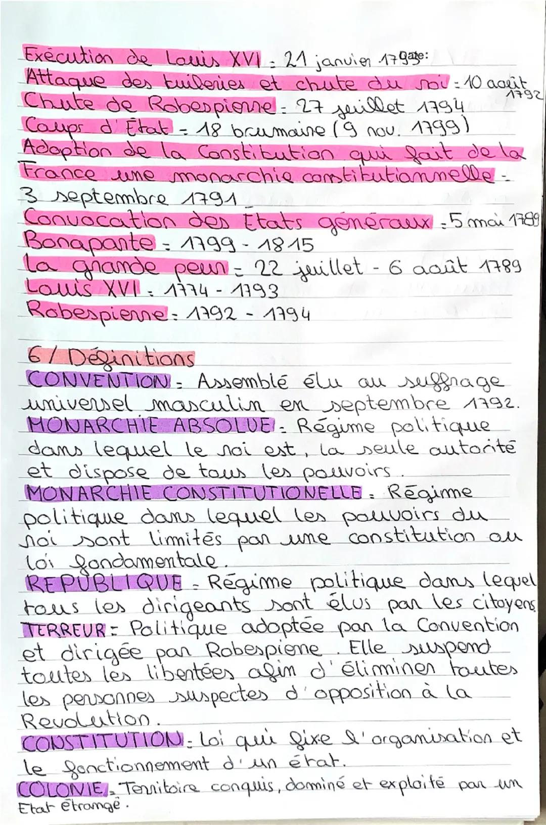 Histoire
Date:
1/ La fin de la monarchie
absolue
Les états généraux se déclarent
en 1789 (Assemblée nationale). Les
députés votent la Declar